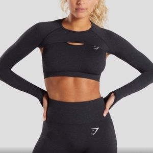 Gymshark Vital Seamless Black Shrug